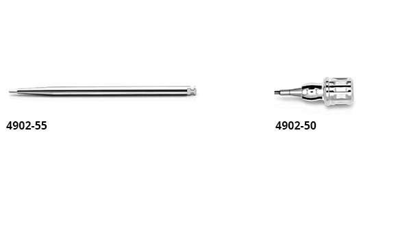 Two dev-os drivers for HEAX HEAD pins next to each other with article numbers